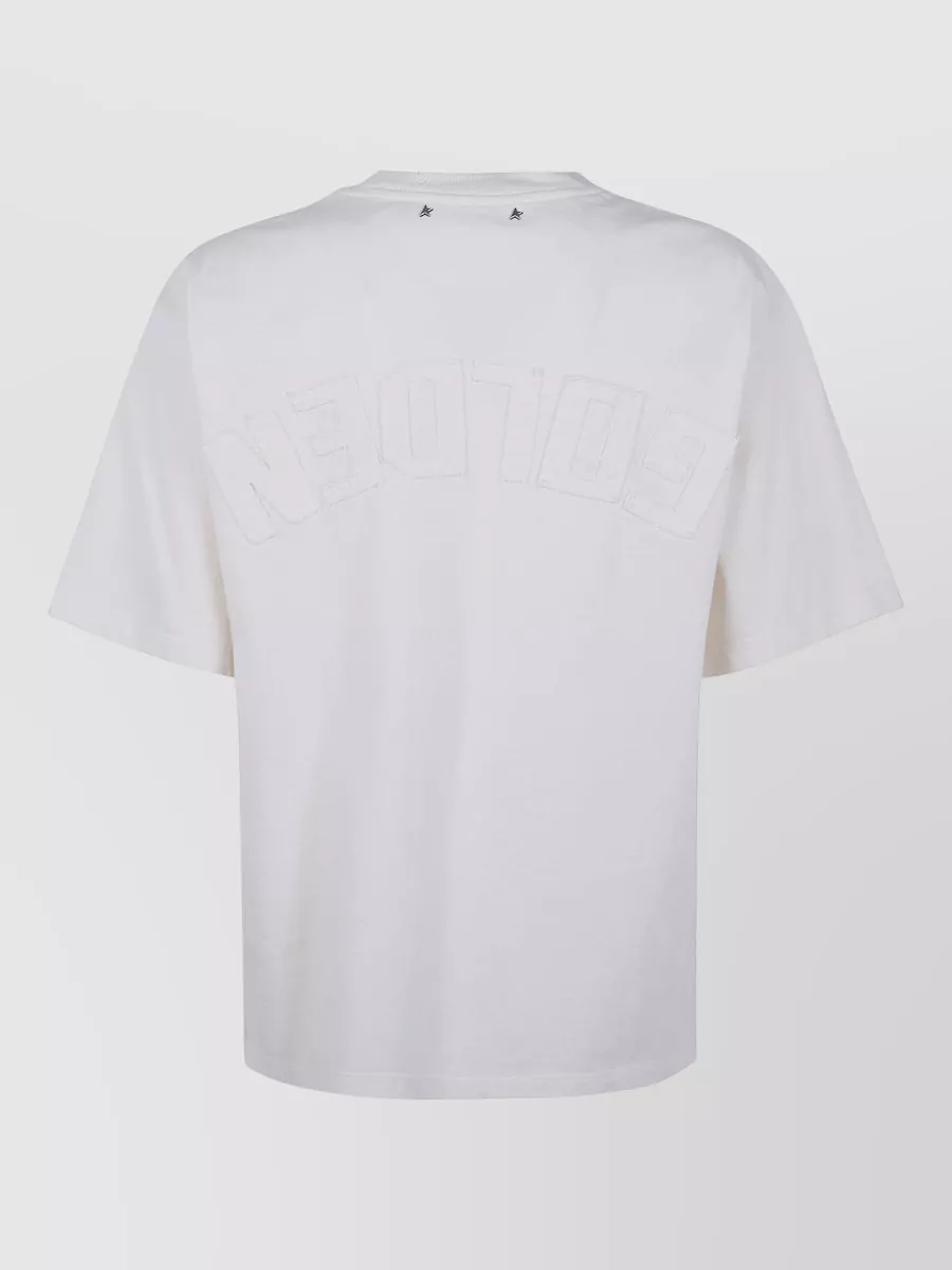 Golden Goose Womens Boxy T Shirt Cotton Jersey Logo