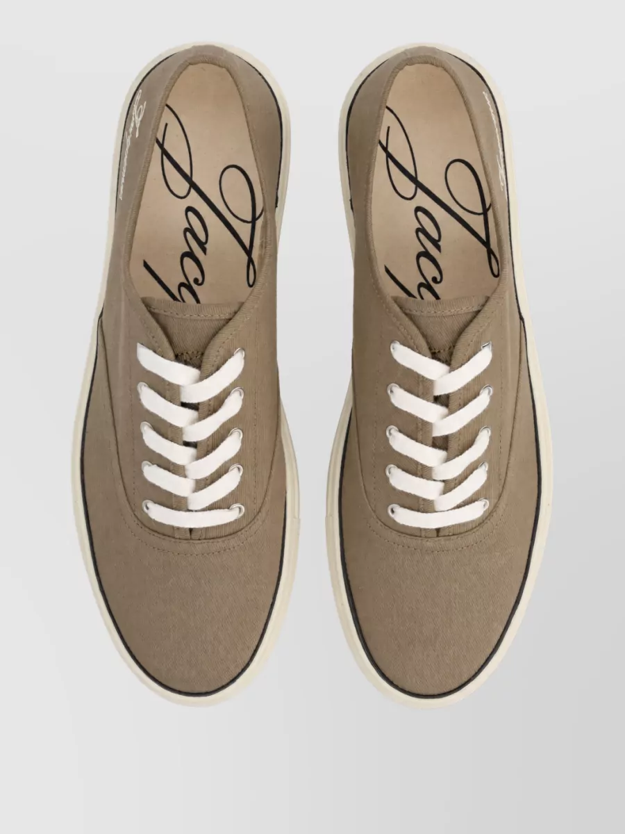 Jacquemus Cotton Lace-Up Sneakers