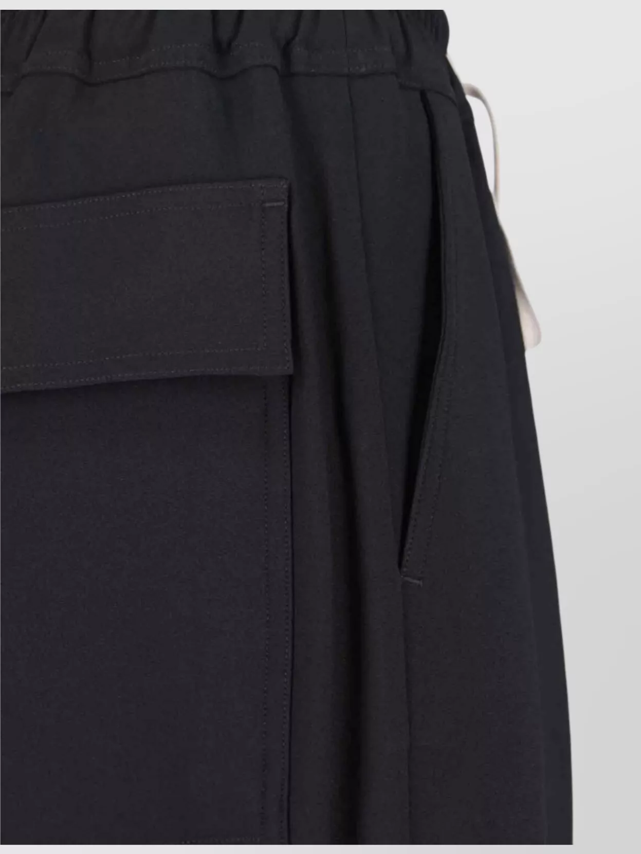 Rick Owens Straight Trousers With Button And Flap Pockets