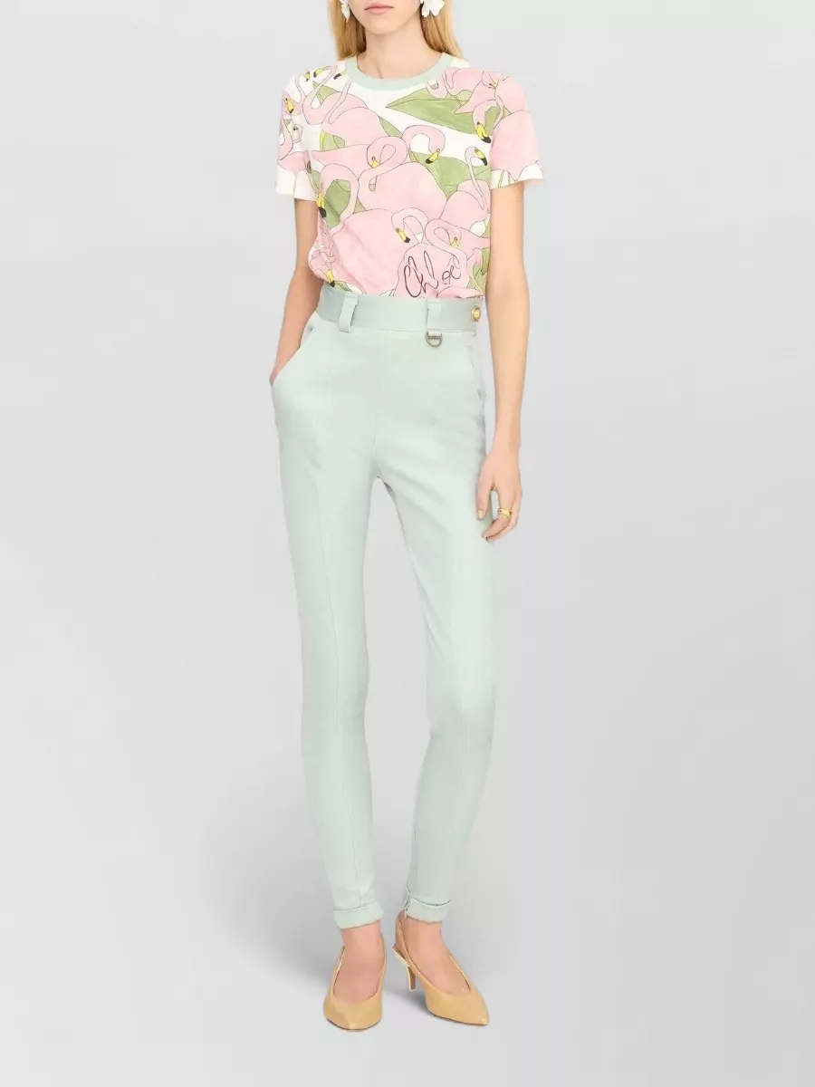 Chloé Logo-Print Baby-Fit Cotton T-Shirt