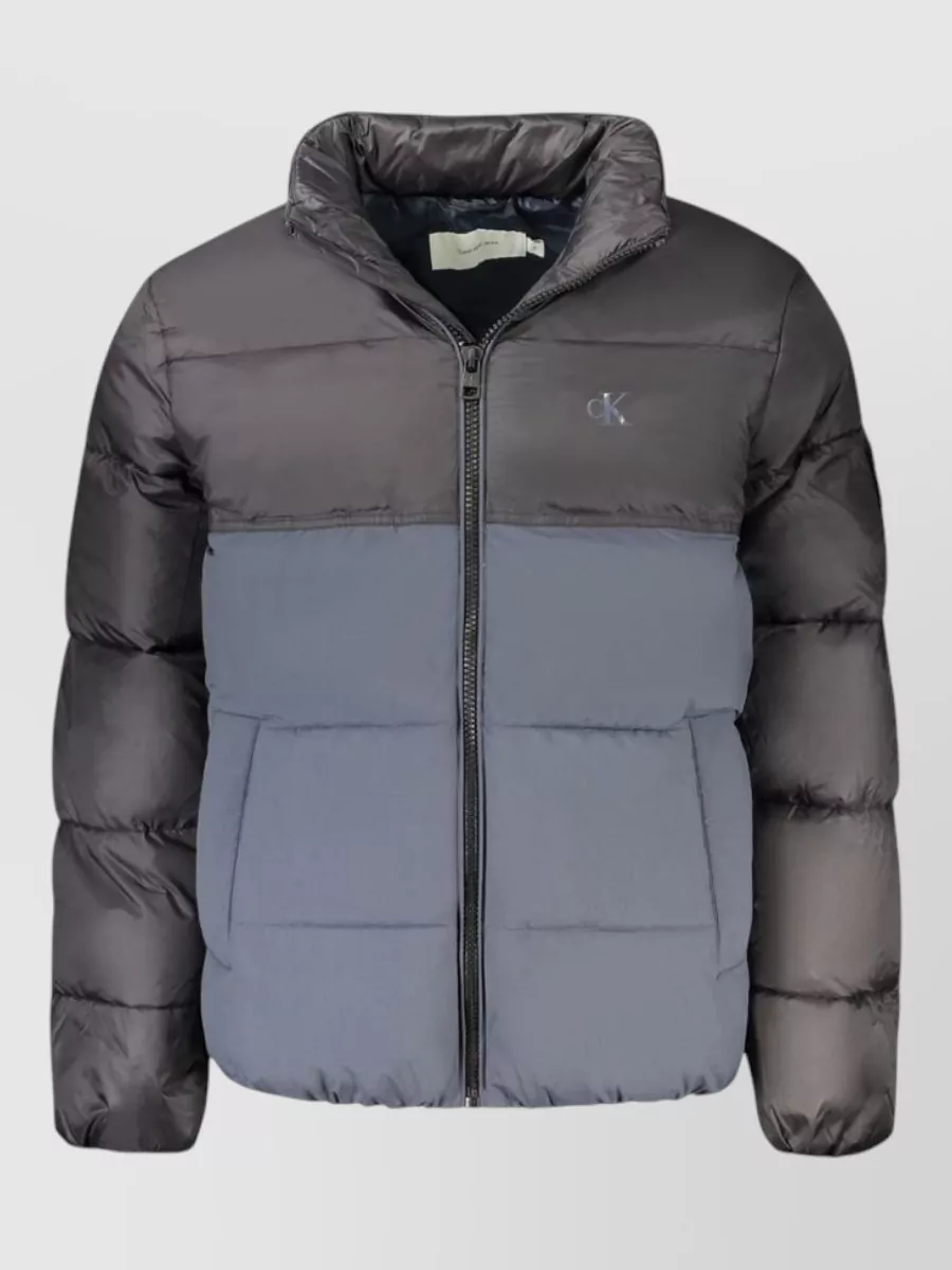 Calvin Klein colorblock puffer jacket