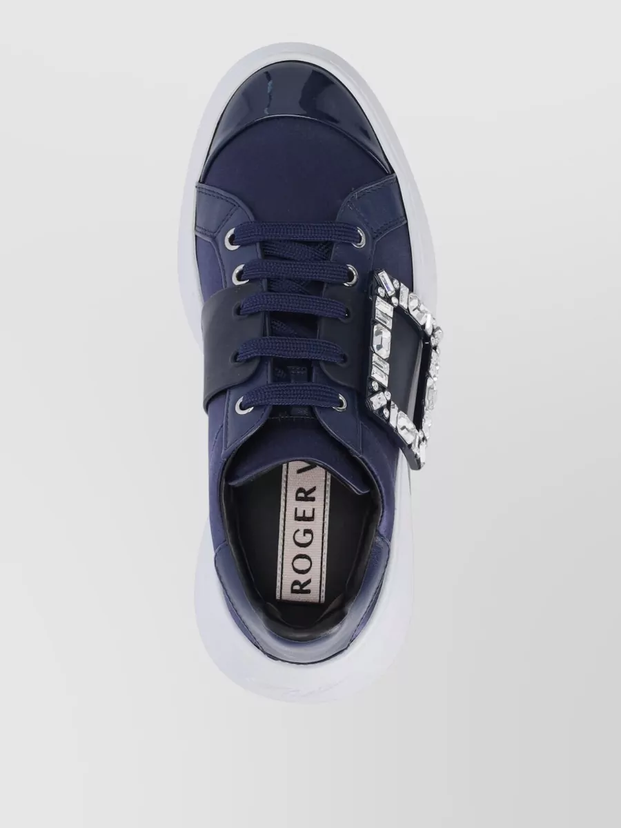 Roger Vivier Leather Low-Top Sneakers
