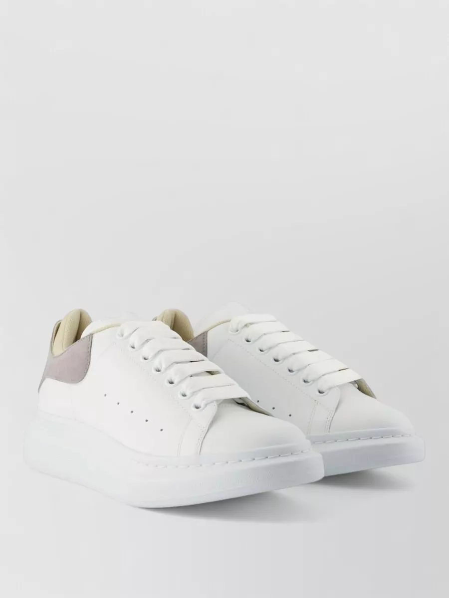 Alexander McQueen Leather oversized low-top sneakers