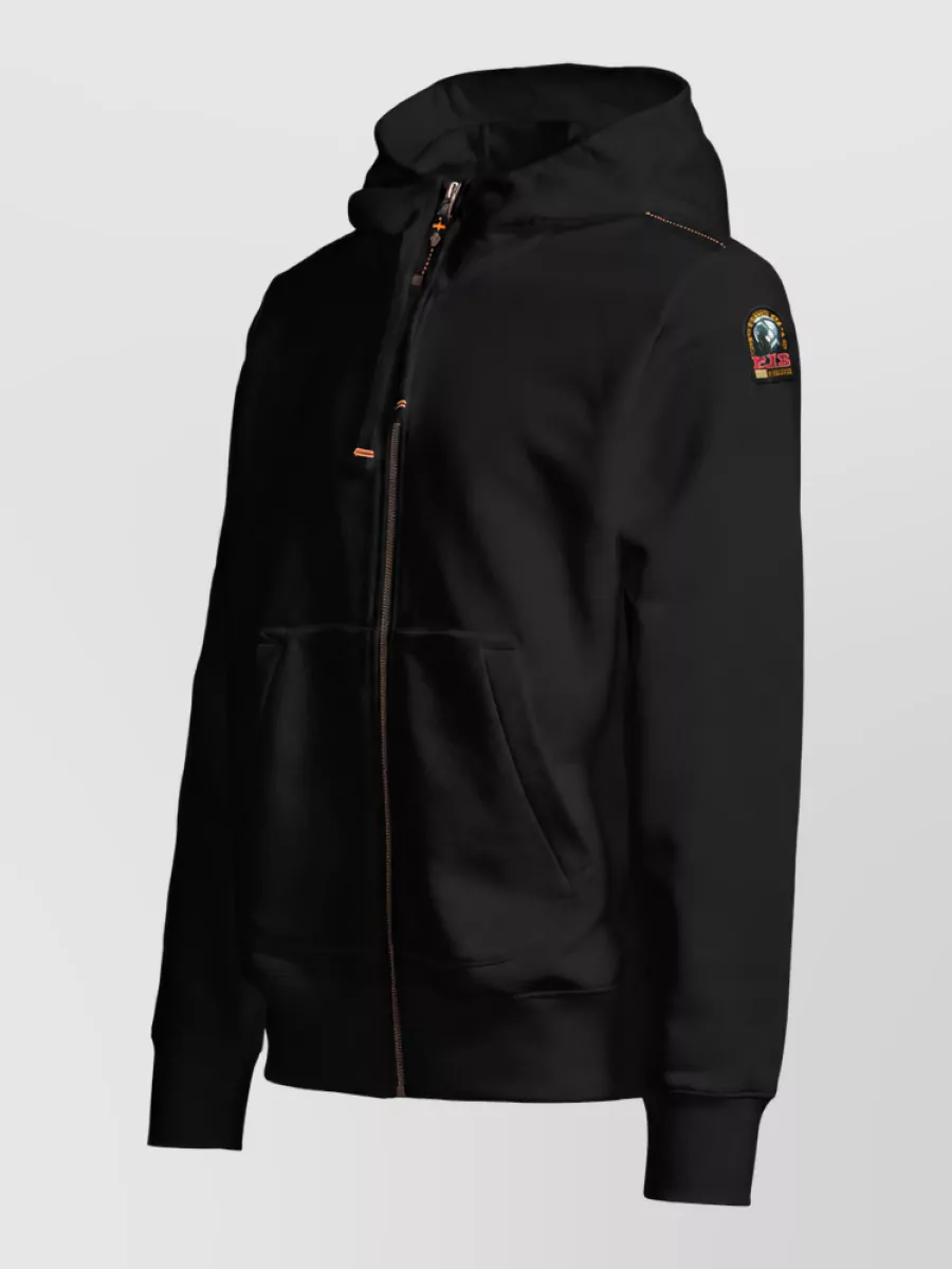 Parajumpers Ribbed Cotton Hooded Zip Jacket