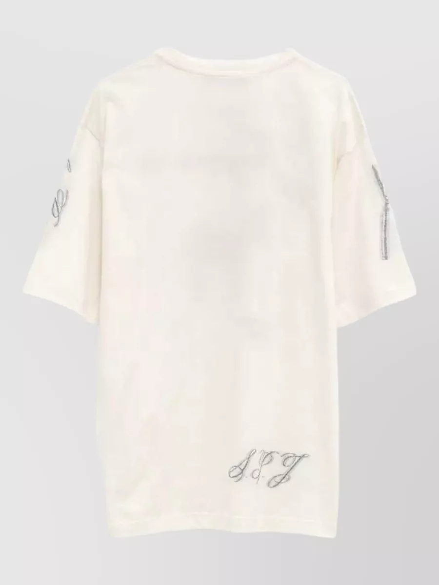 Jacquemus Graphic Cotton Crew Neck Short-Sleeve T-Shirt