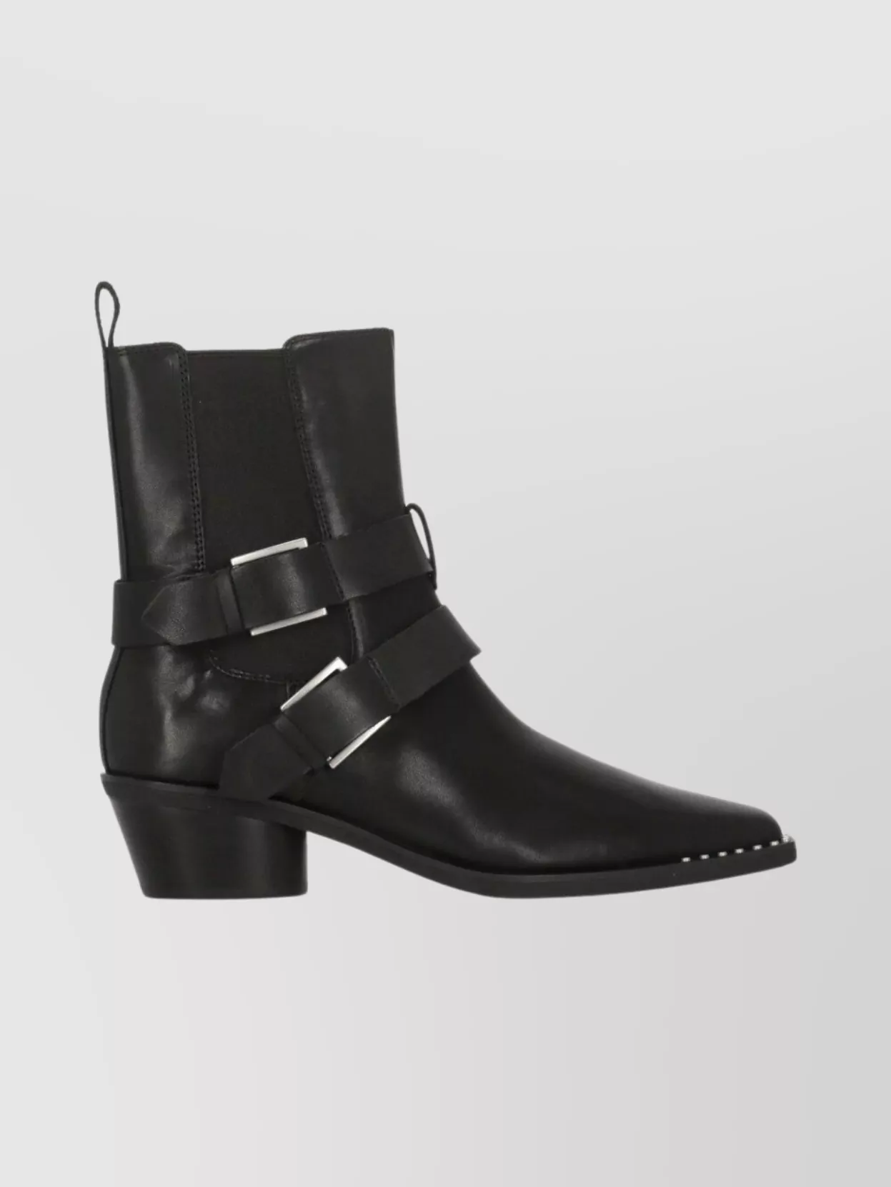 Ash Stylish Chelsea Ankle Boots With Block Heel In Black