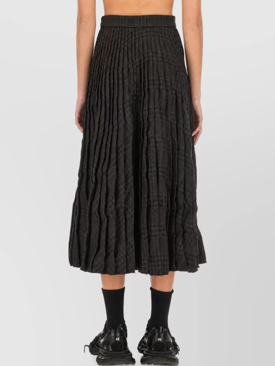 Balenciaga Wool Pleated Skirt