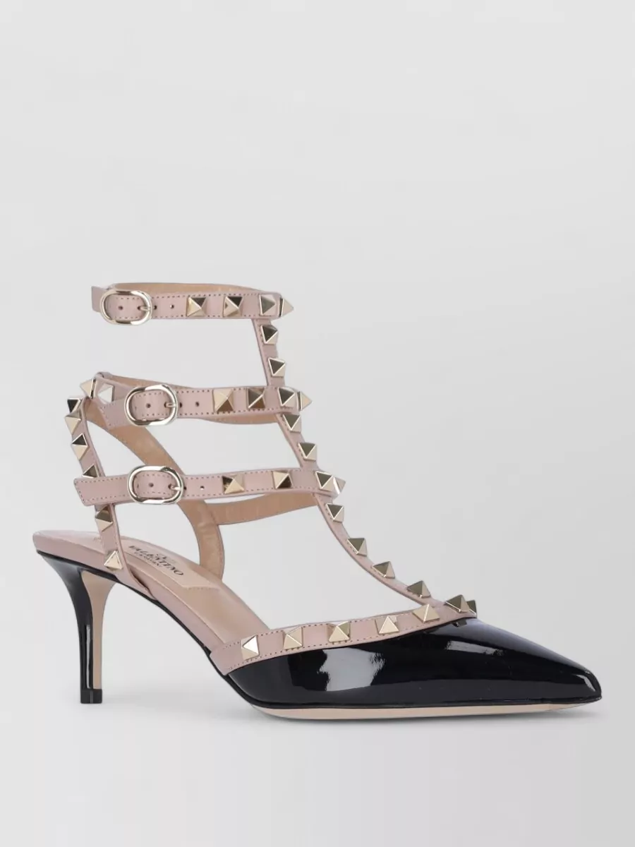Valentino Garavani Leather Rockstud Pointed-Toe Pumps