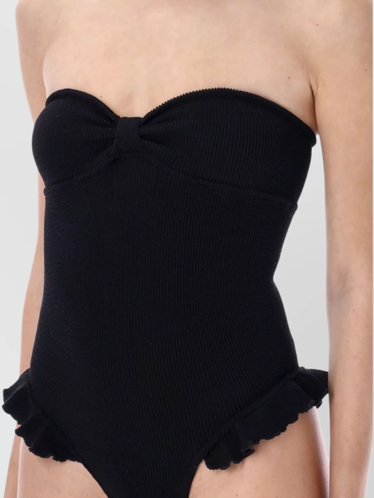 REINA OLGA LAILIA SWIMSUIT IN RIBBED CRINKLE FABRIC 