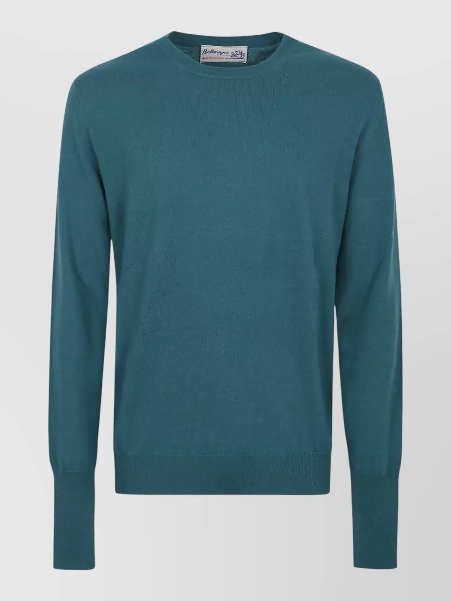 Ballantyne cashmere ribbed crew neck jumper