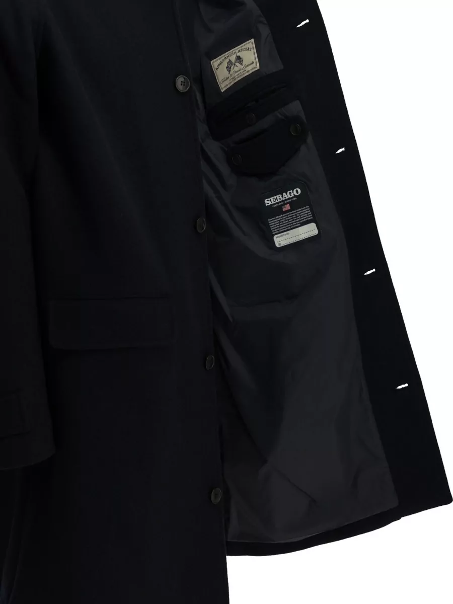 Sebago Wool Single-Breasted Coat