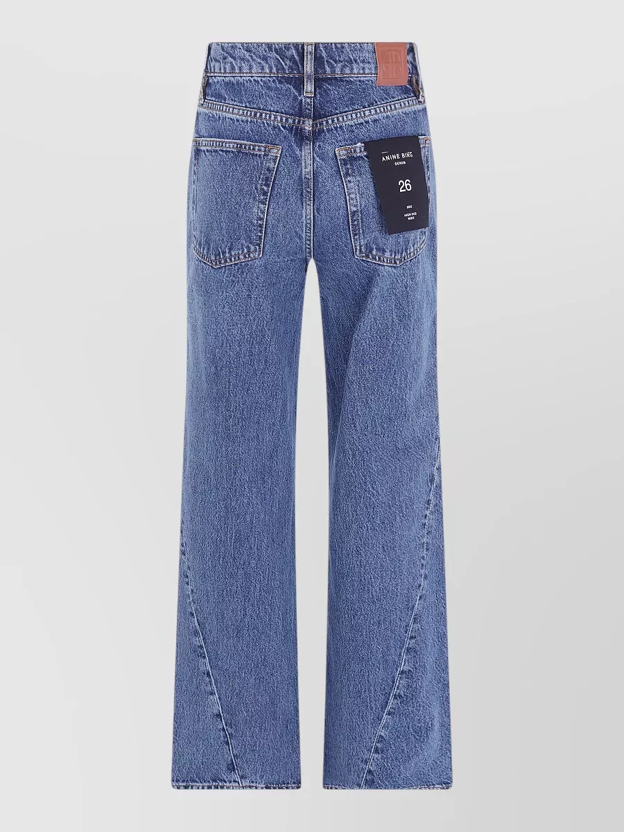 Anine Bing denim straight-leg jeans