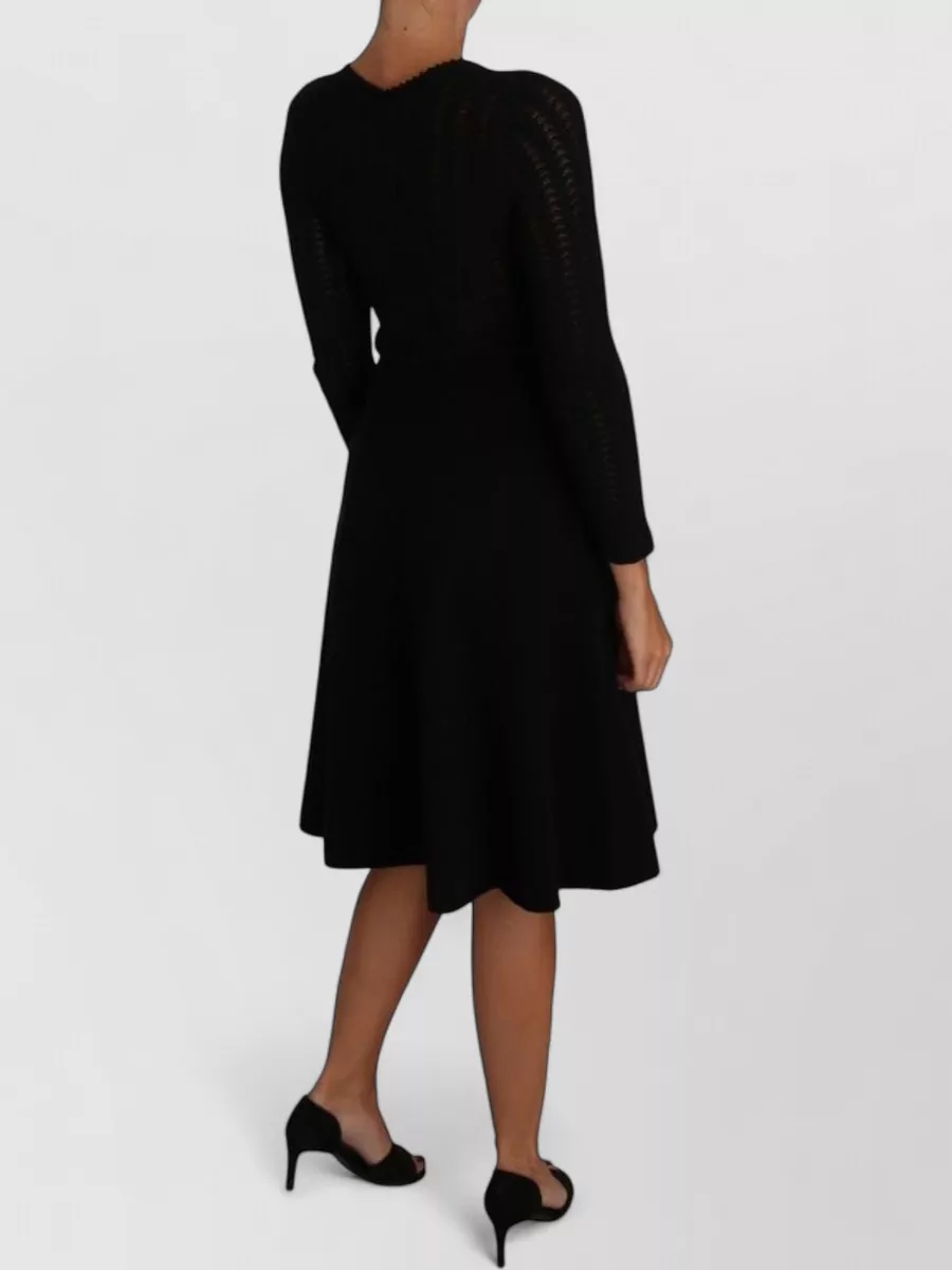 Dolce&Gabbana Wool Knitted Long-Sleeve Knee-Length Dress