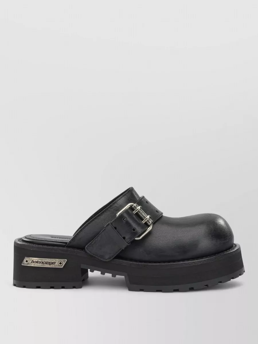 Balenciaga leather mules