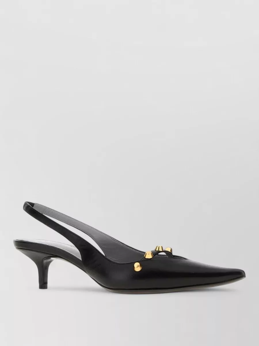 Balenciaga leather slingback mules
