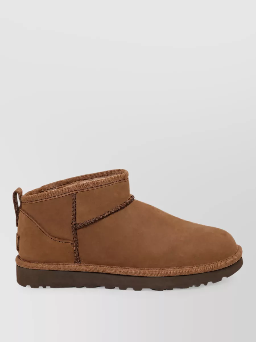 Ugg Nubuck Leather Ankle Slippers