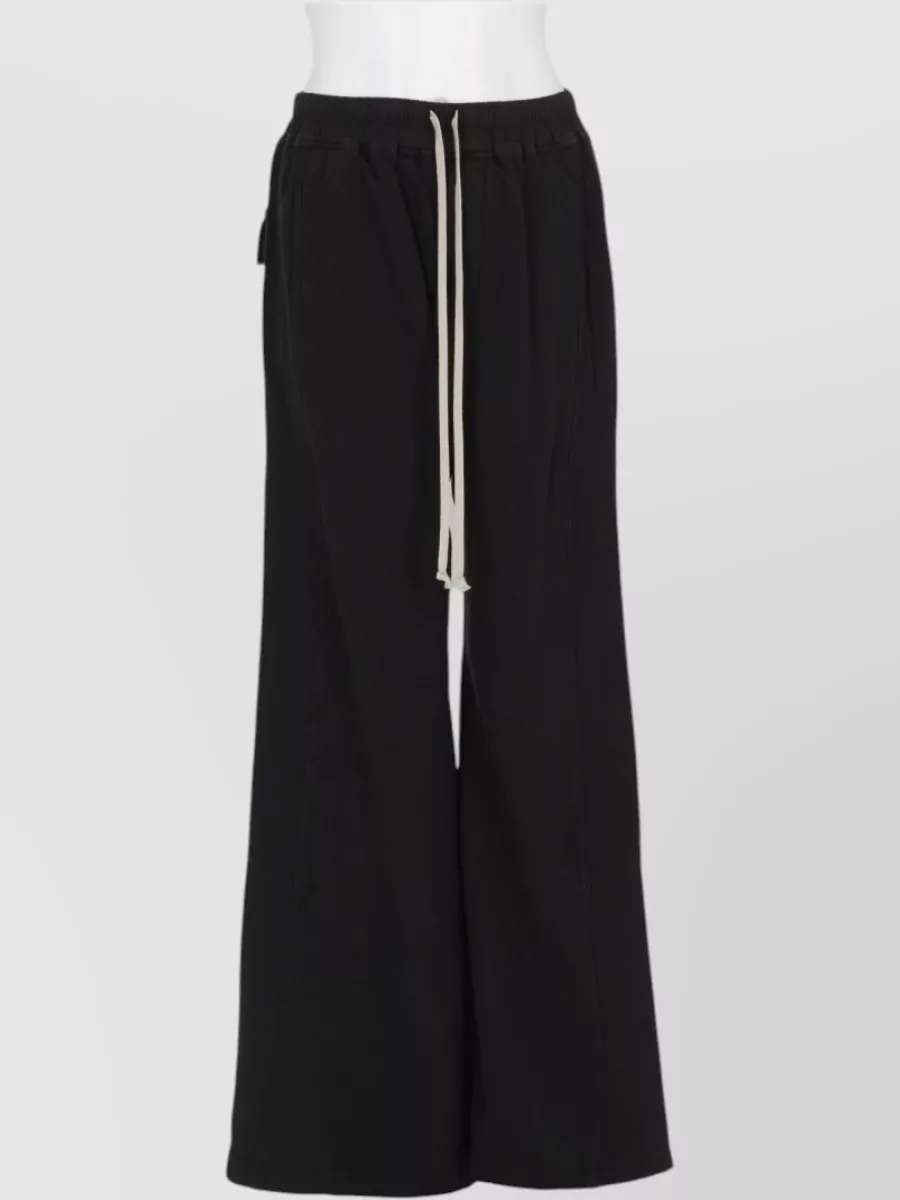 Rick Owens Drkshdw wide-leg cotton drawstring trousers