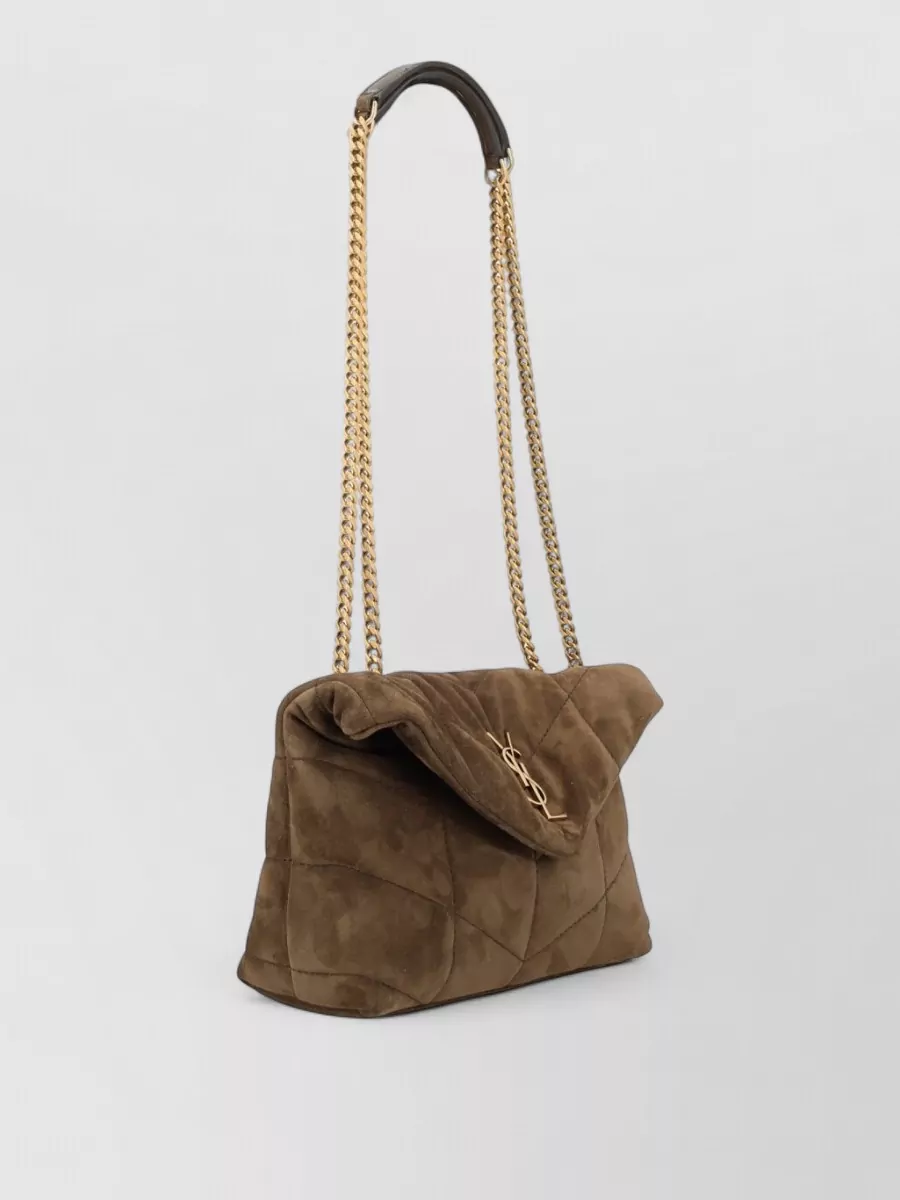 Saint Laurent Puffer Leather Cross-Body Bag
