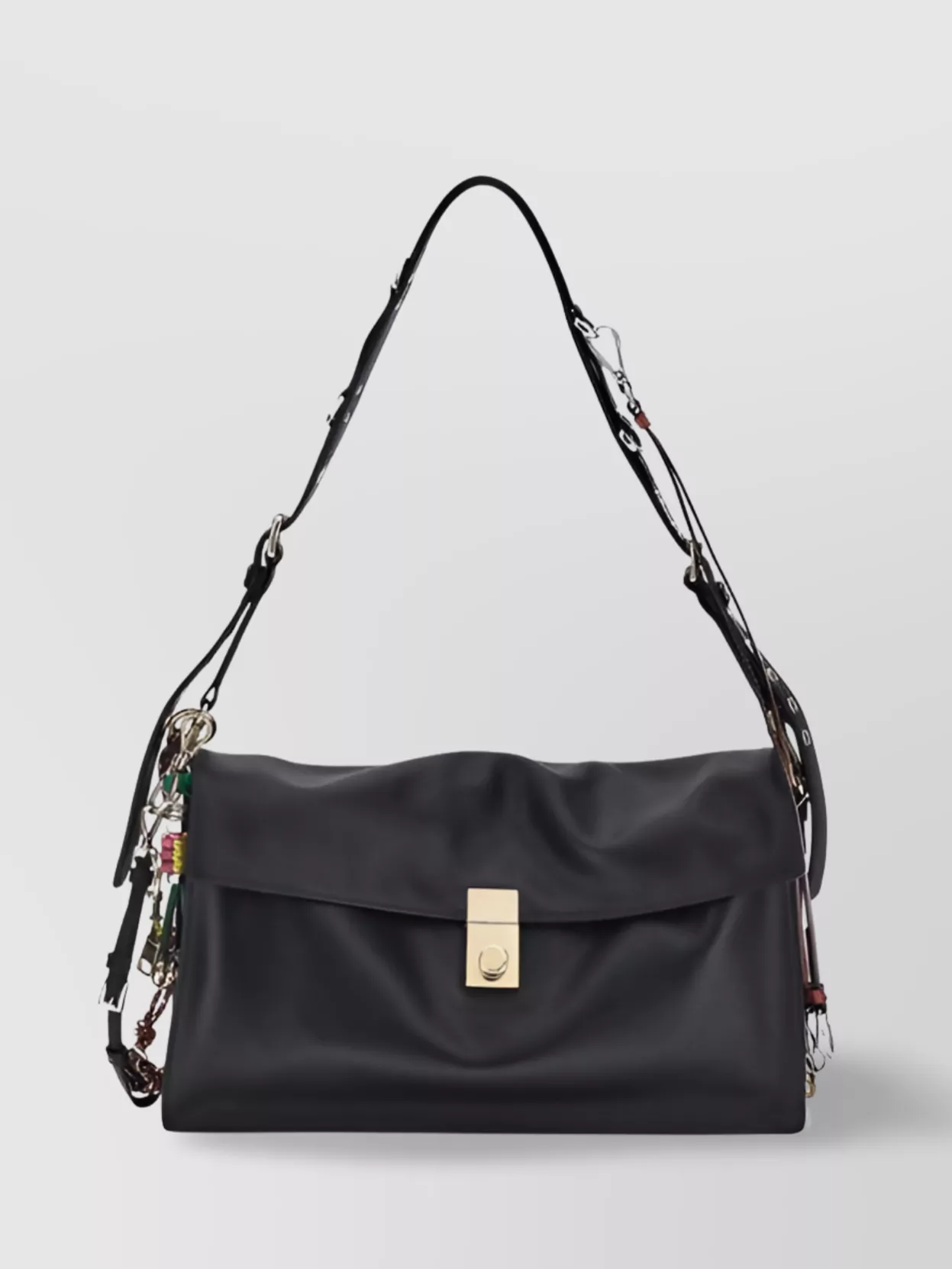 Prada Soft Large Leather Shoulder Bag