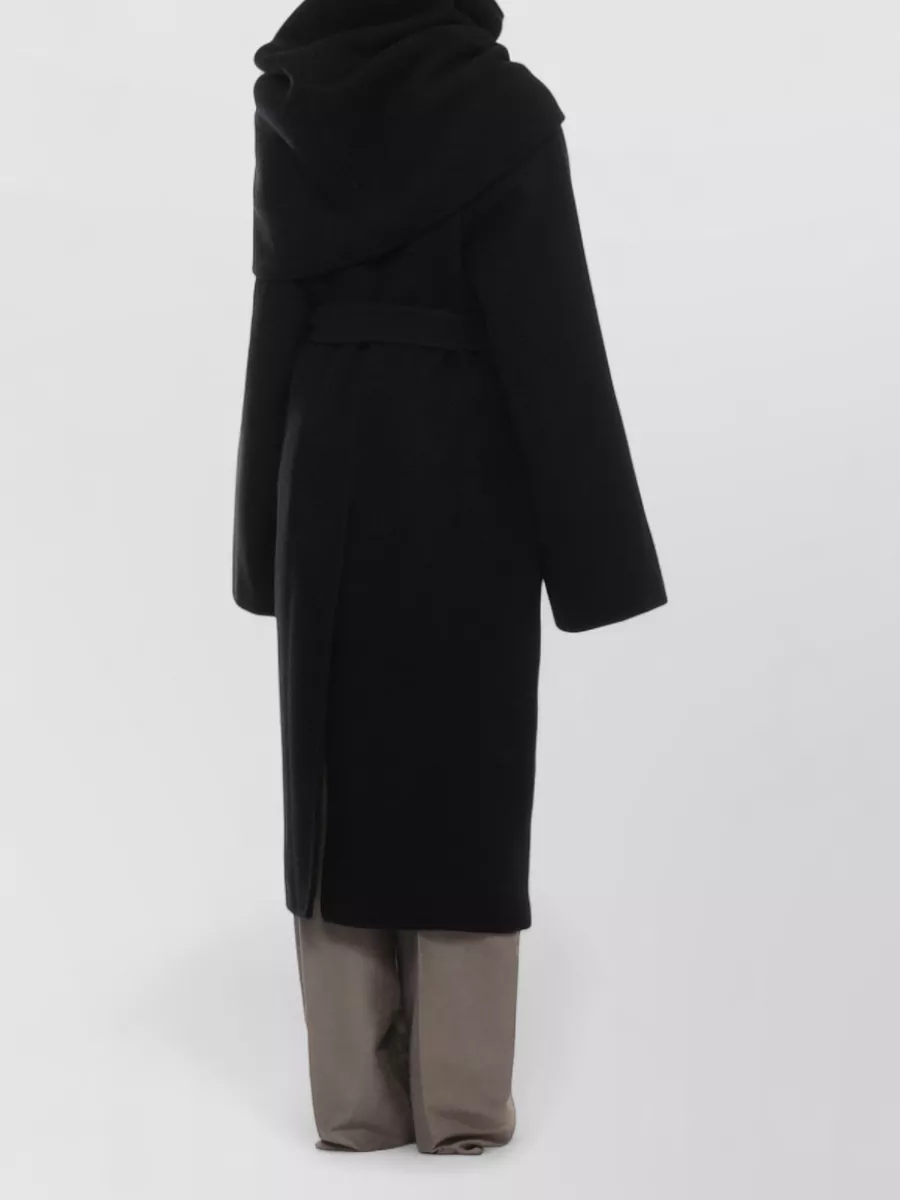 Rick Owens Cashmere Belted Long Coat