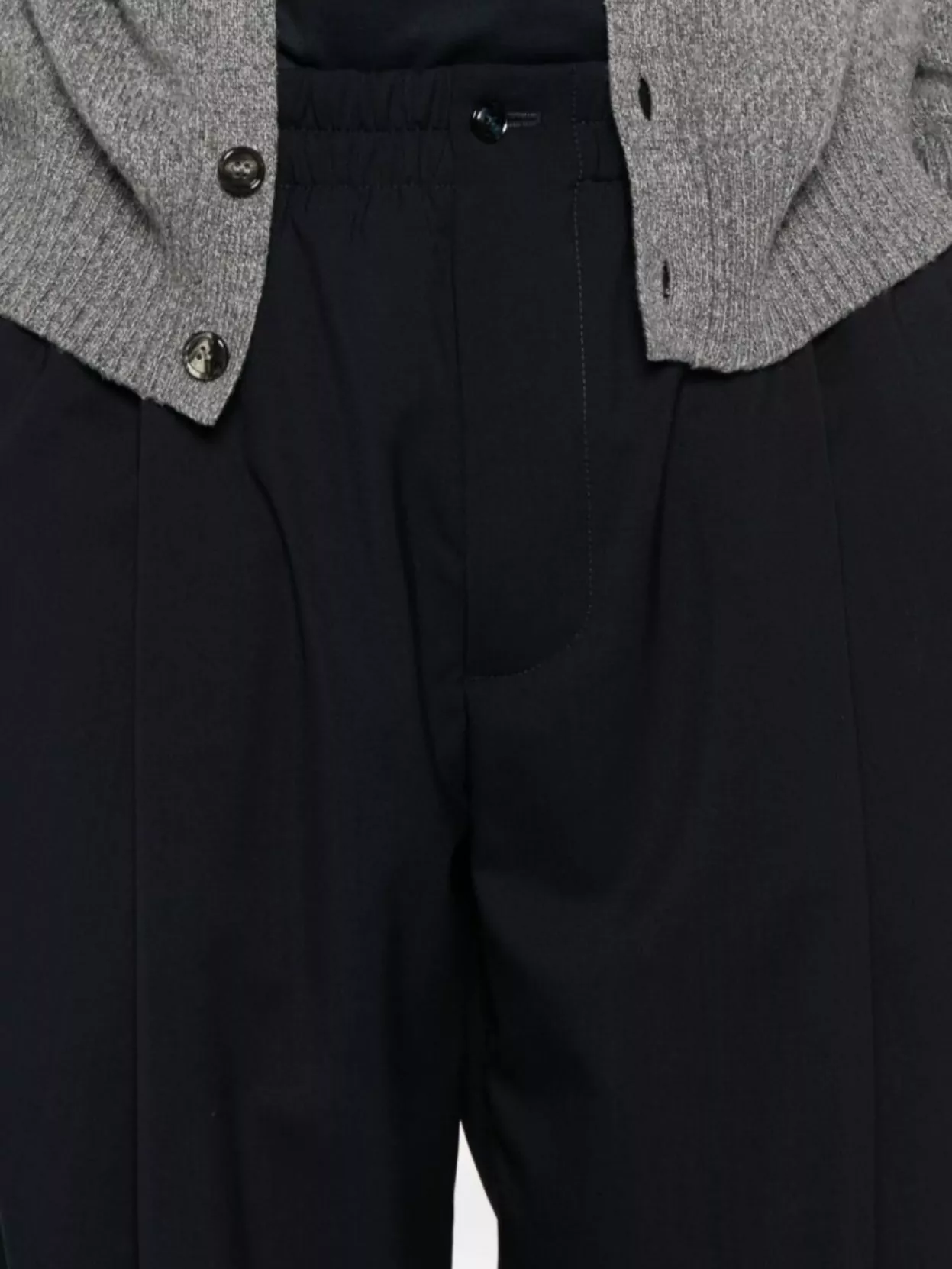 Giorgio Armani Straight Trousers With Pleats And Pockets