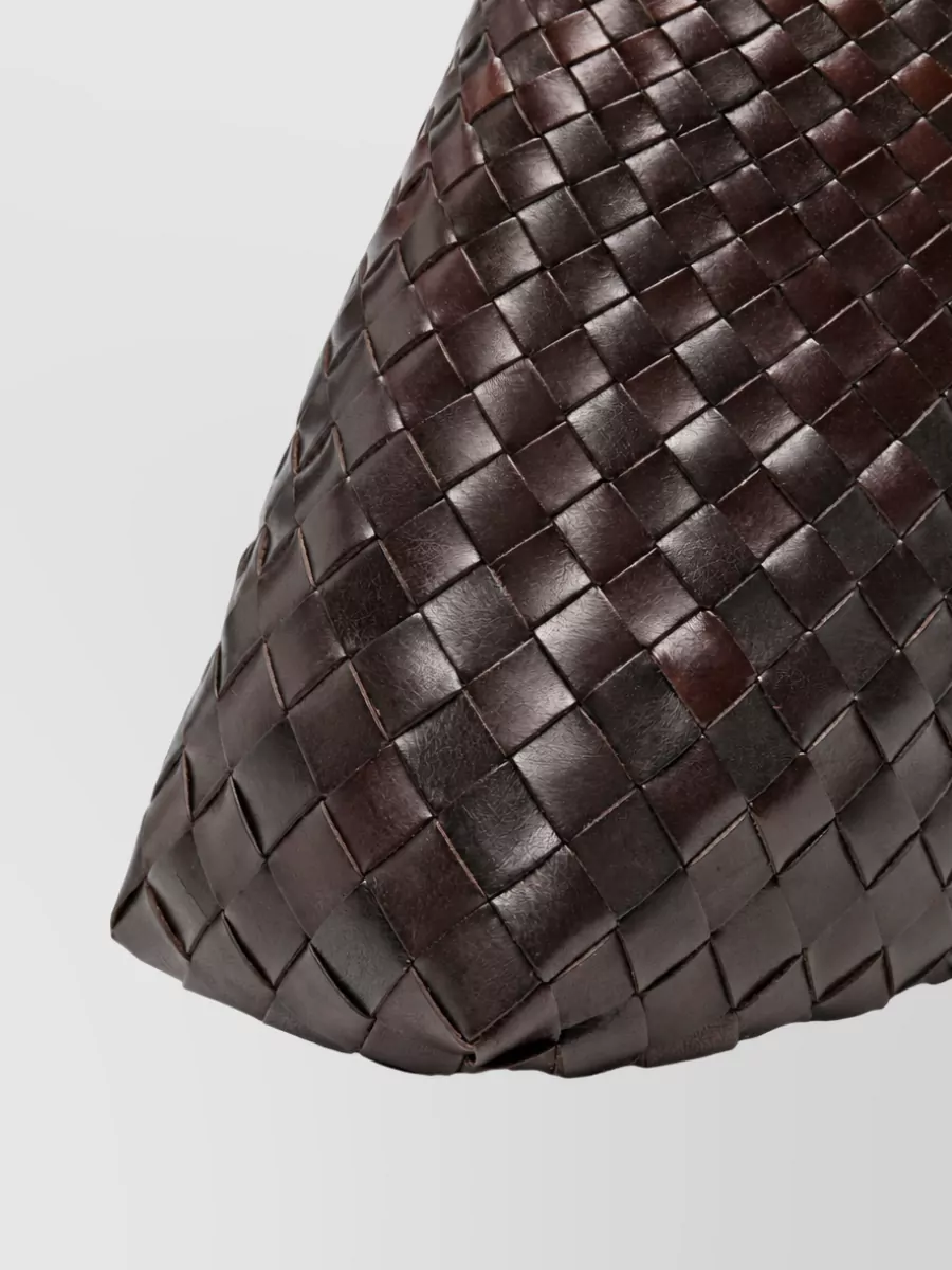 Dragon Diffusion Santa Croce Big Woven Leather Tote Bag
