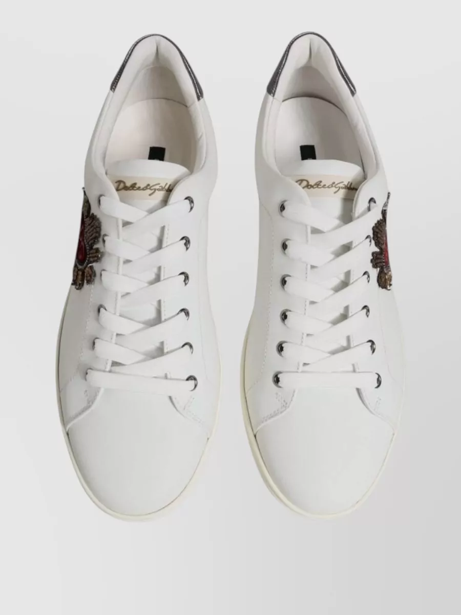 Dolce&Gabbana Leather Low-Top Sneakers