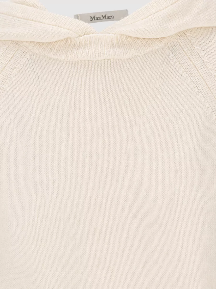 Max Mara Cashmere Hooded Ribbed Hem Sweater