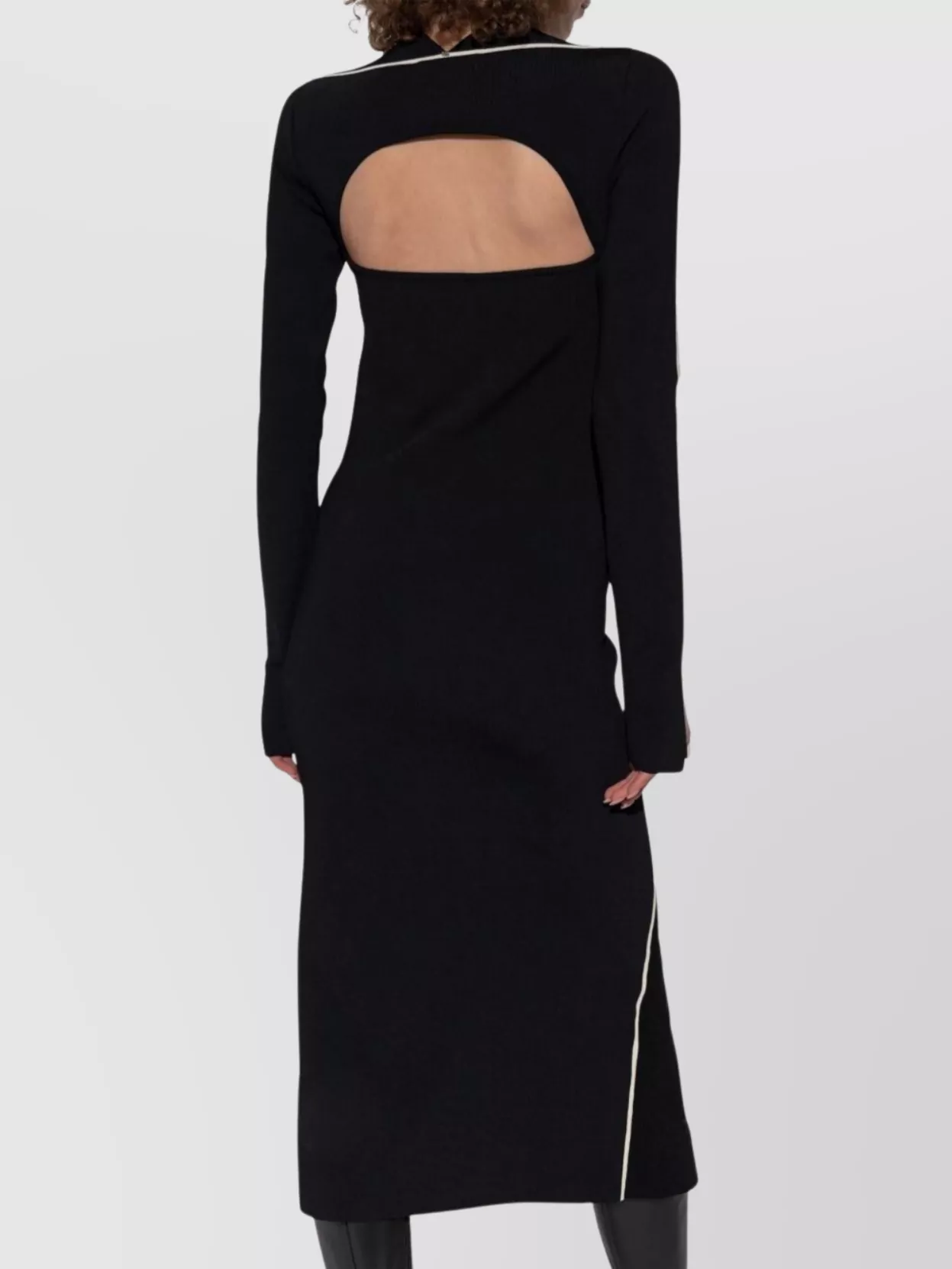 Sportmax Sleeveless Dress With Contrast Trim And Cut-Out Detailing