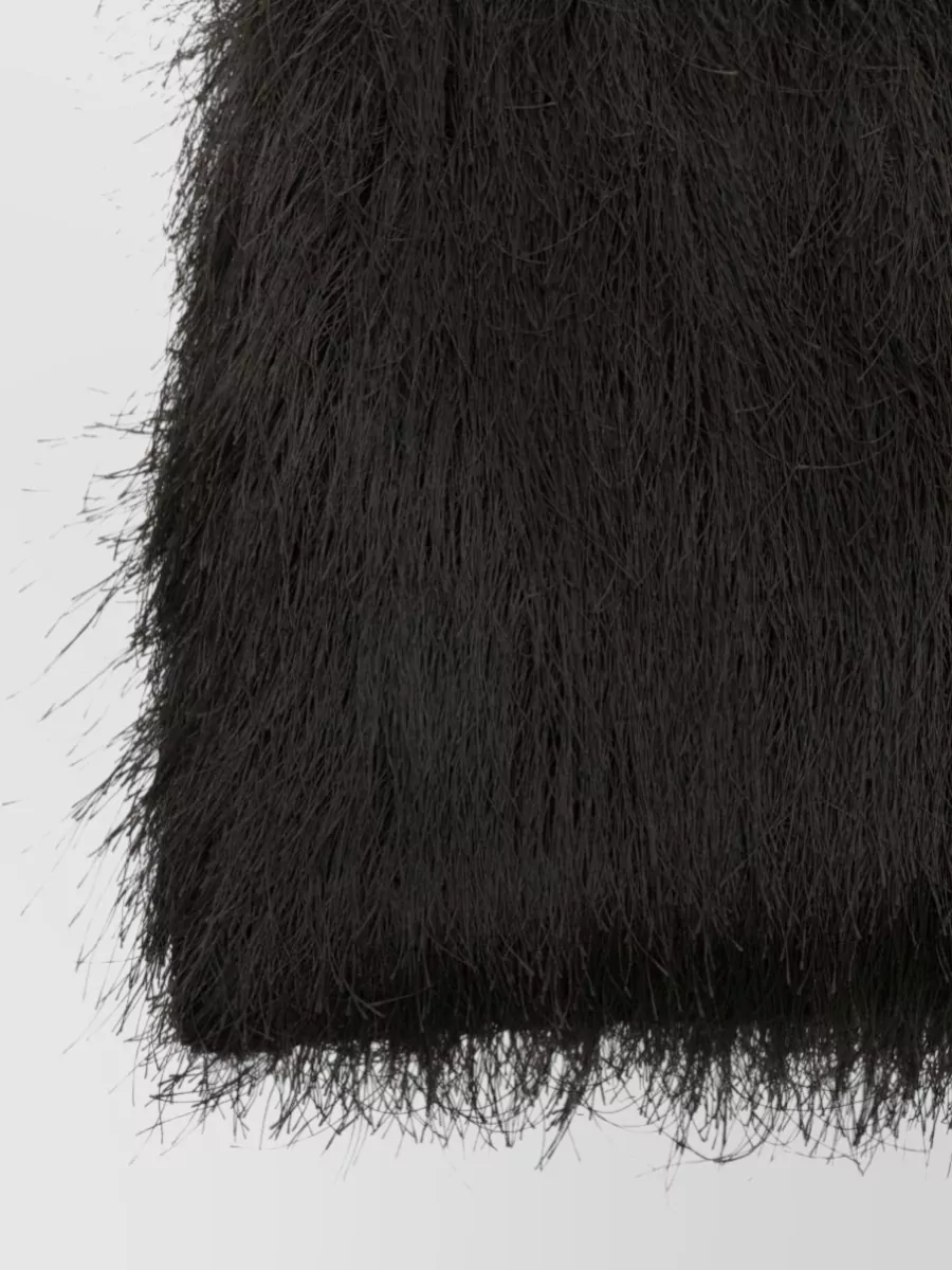 Alysi Shoulder Bag Rectangular Shape Faux Fur Strap