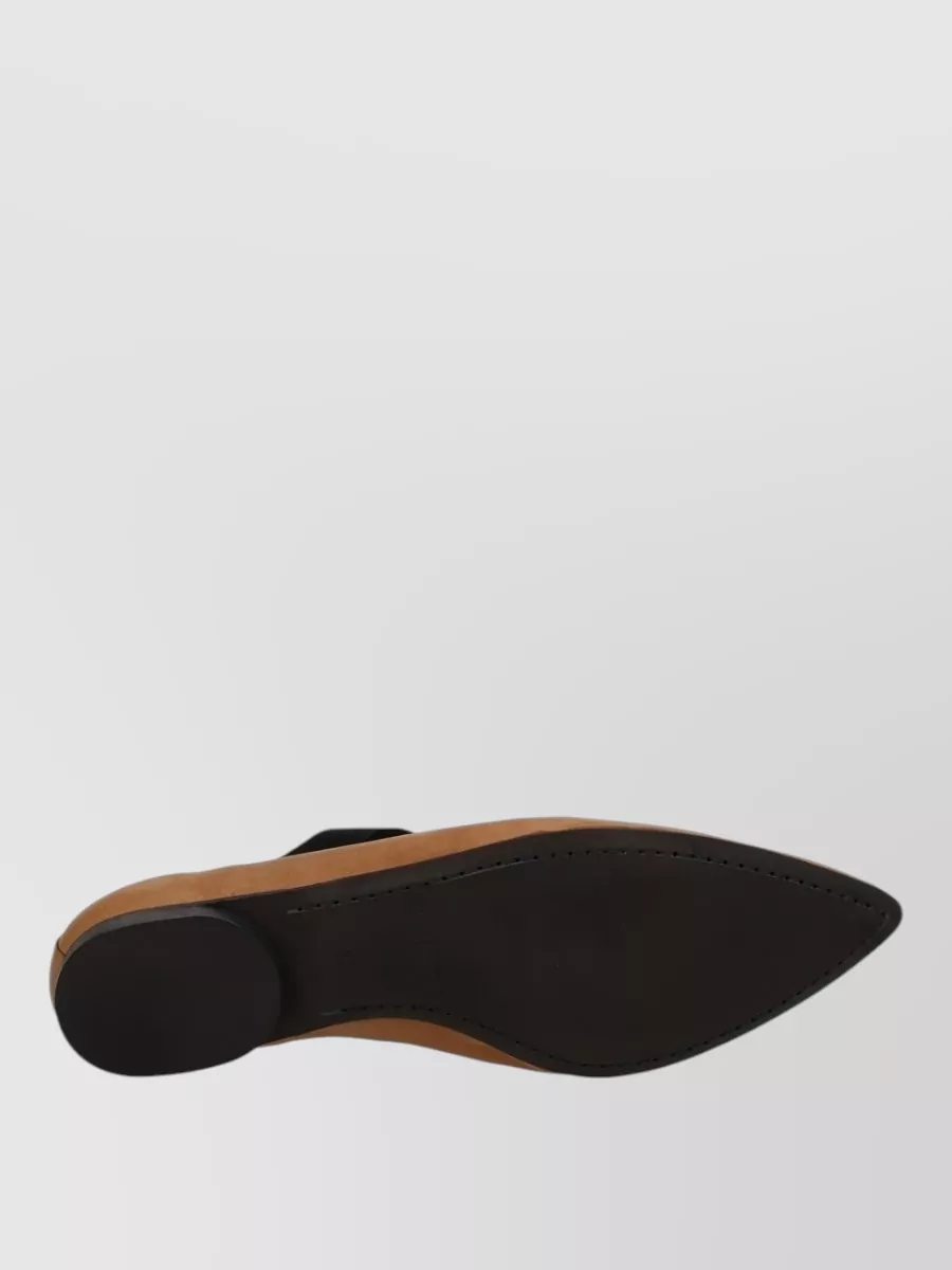 Uma Wang Leather Pointed Ballerina Shoes
