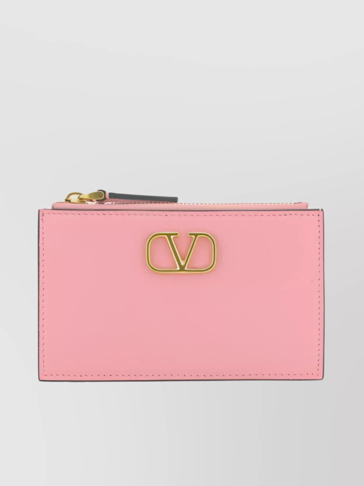 Shop Valentino Calfskin Vlogo Card Holder