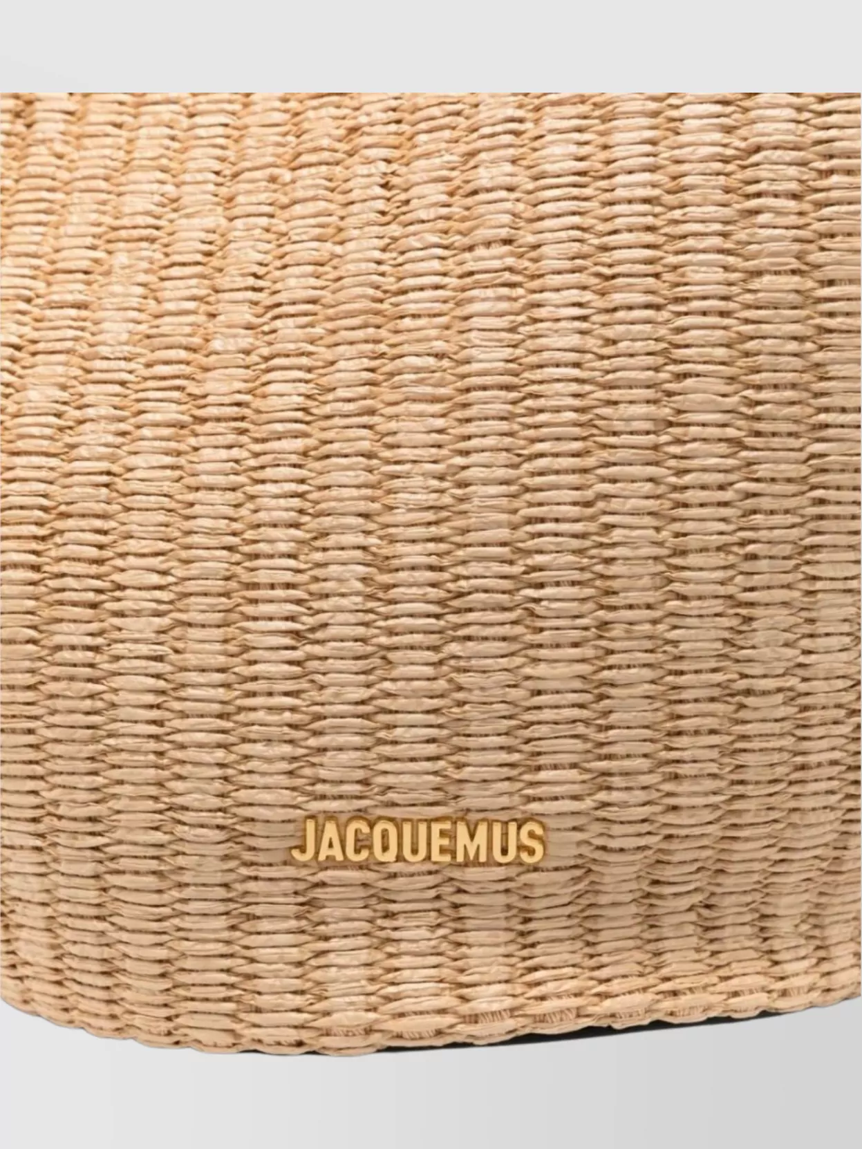 Jacquemus Woven Texture Tote Bag With Dual Handles