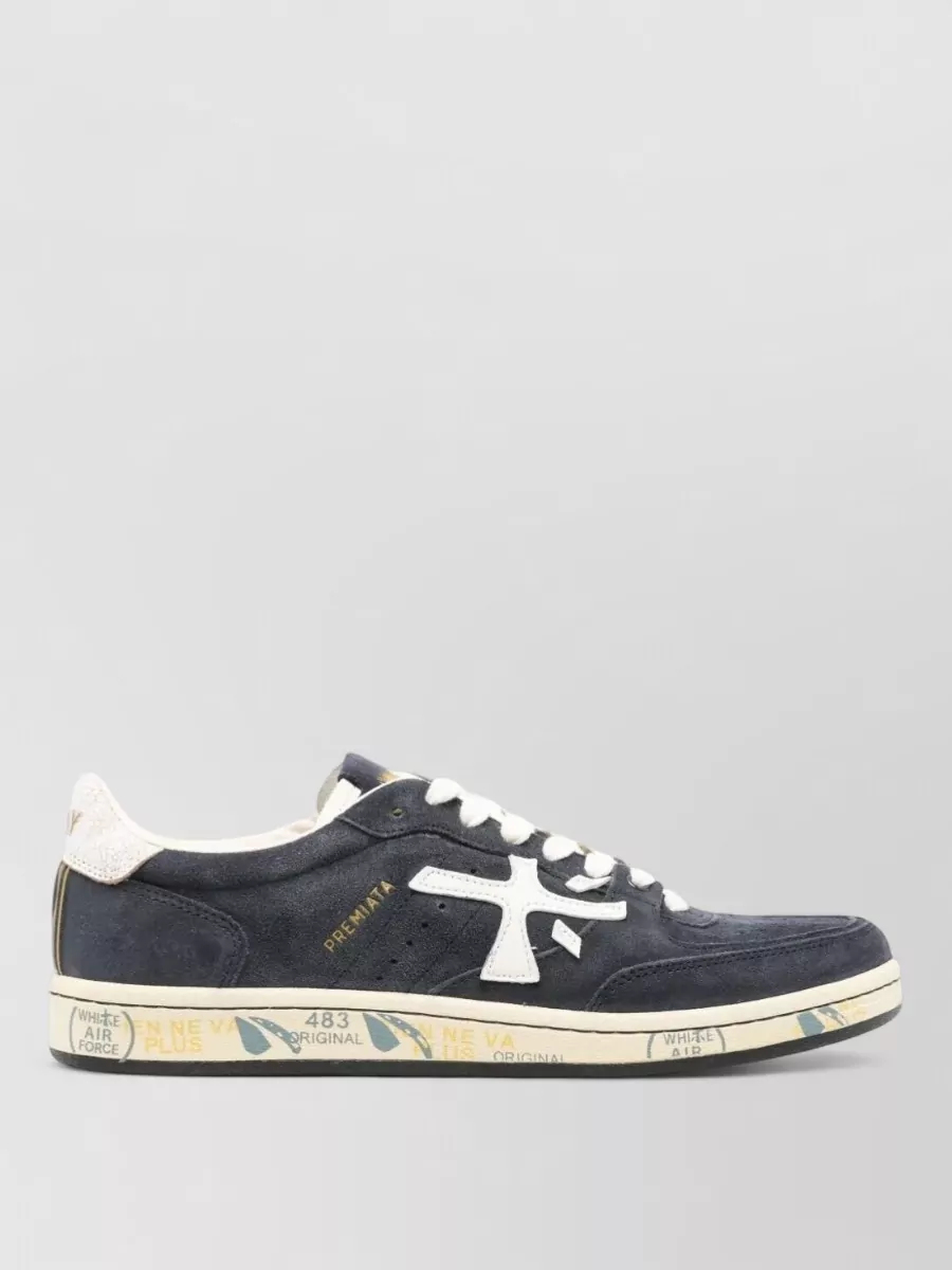 Premiata Leather Low-Top Sneakers