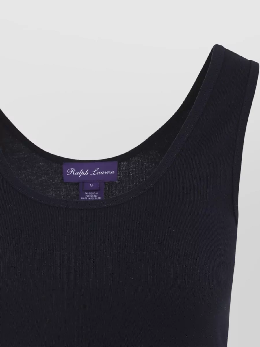 Ralph Lauren Collection Ellis Tank Scoop Neck Ribbed Top