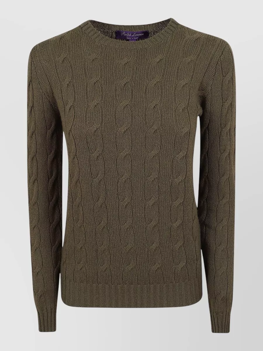 Ralph Lauren cashmere cable-knit crew-neck jumper