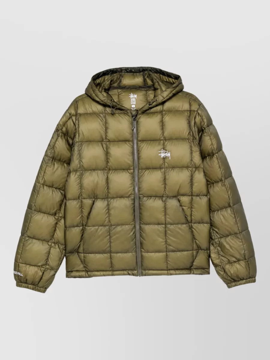 Stüssy Quilted hooded down puffer jacket