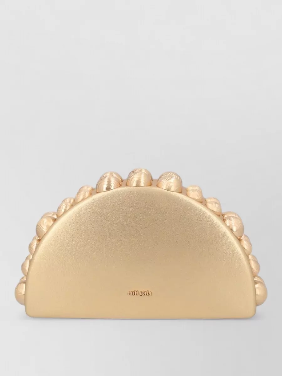 Cult Gaia leather clutch bag