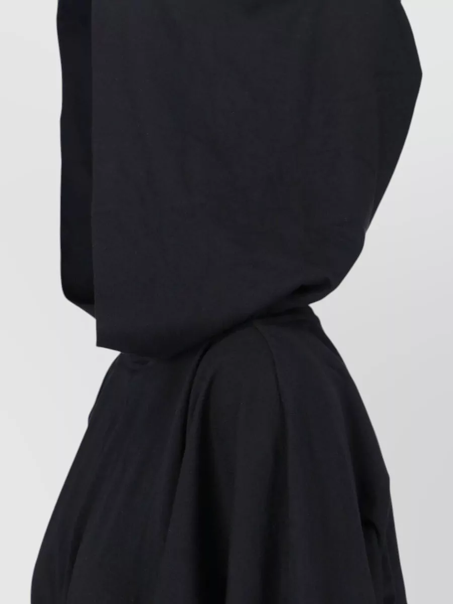 Rick Owens Drkshdw Gathered Cotton Hoodie