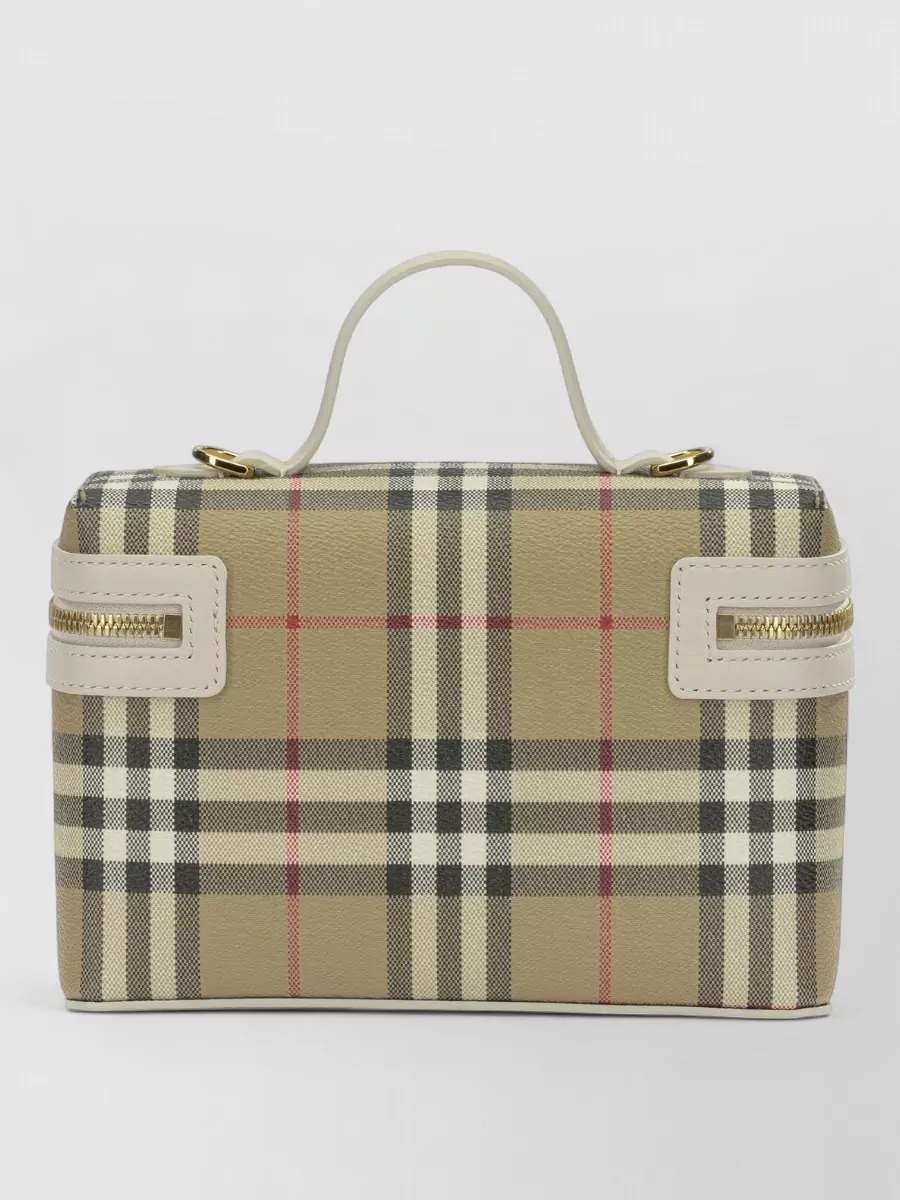 Burberry Check Small Coated Canvas Shoulder Bag