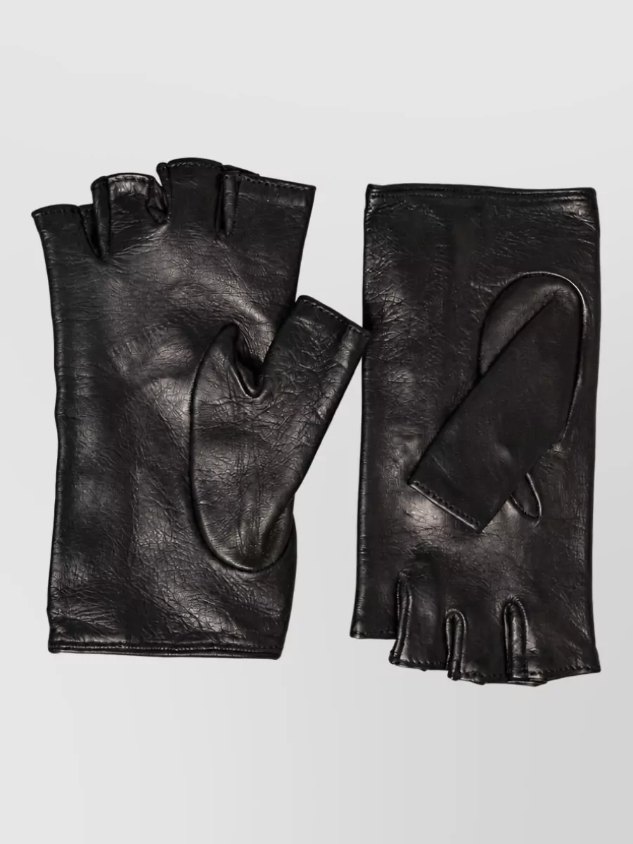 Dolce&Gabbana Embellished Leather Wrist-Length Gloves