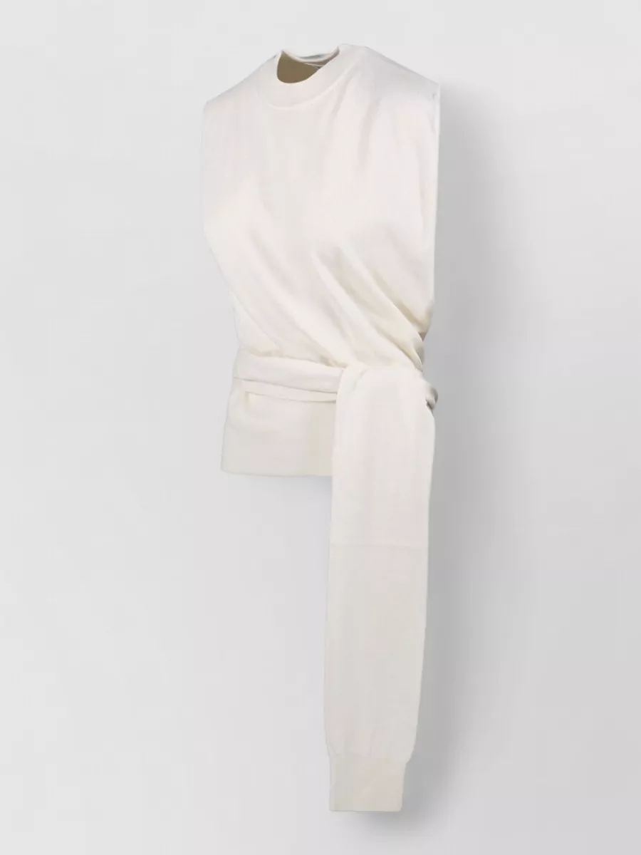 Róhe Cashmere Open Back Wrap Knitted Top