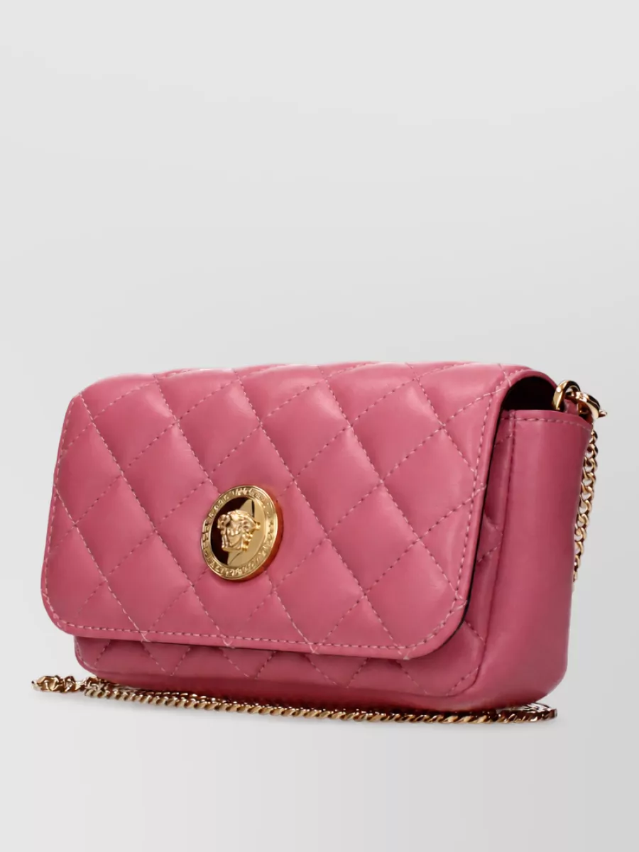Versace Na Leather Clutch Bag