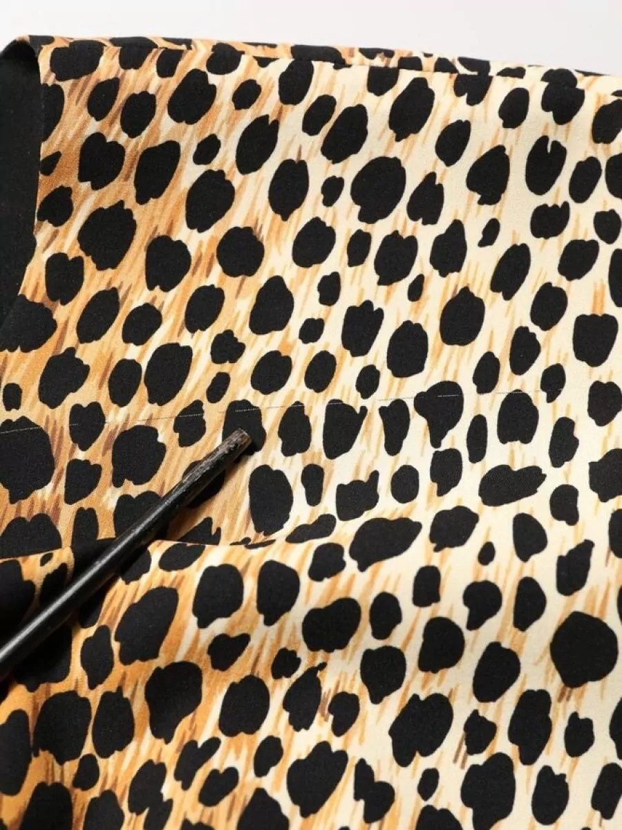 Dolce&Gabbana Silk Leopard Print Midi Dress