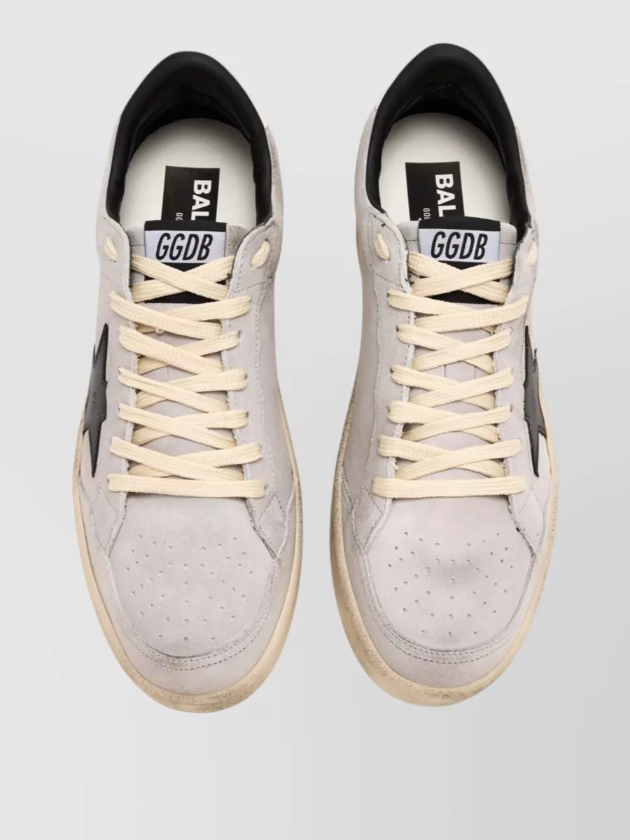 Golden Goose Suede Leather Low-Top Sneakers