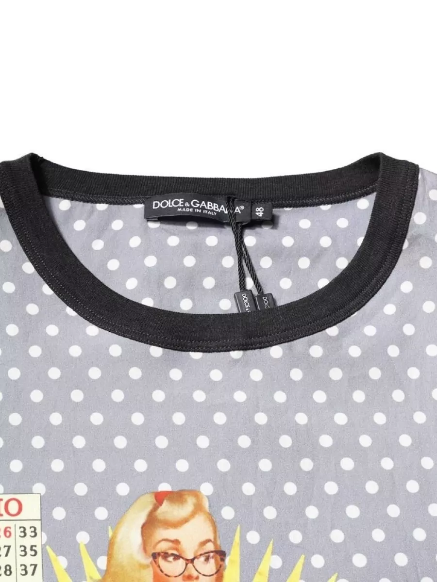 Dolce&Gabbana Cotton Printed Crew Neck T-Shirt