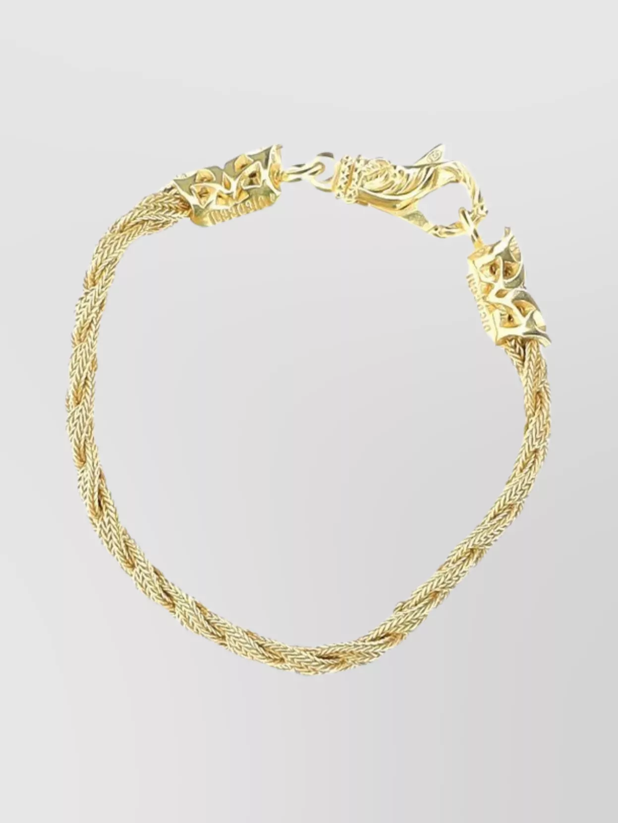 Shop Emanuele Bicocchi Braided Chain Link Bracelet