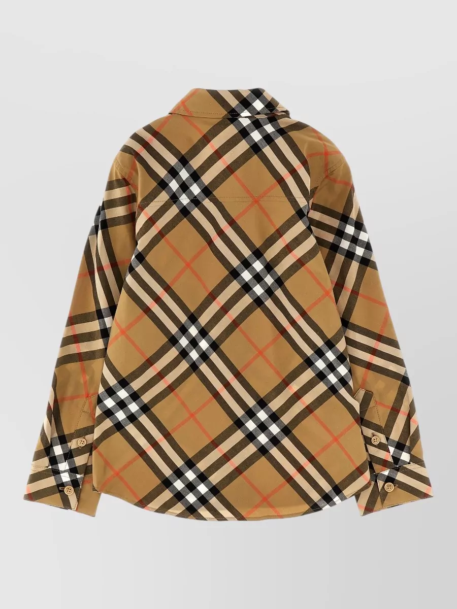 Burberry Checked Long-Sleeve Shirt
