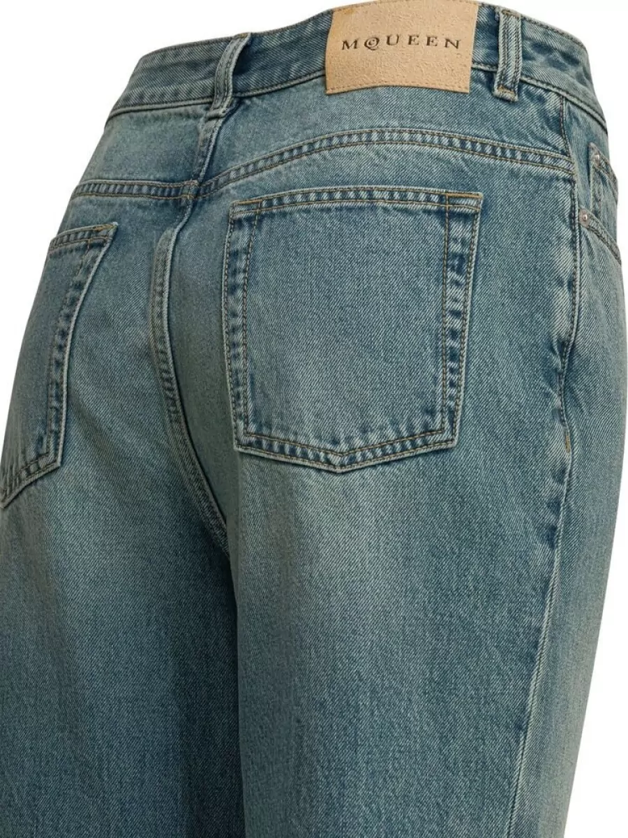 Alexander Mcqueen Denim Straight-Leg Jeans