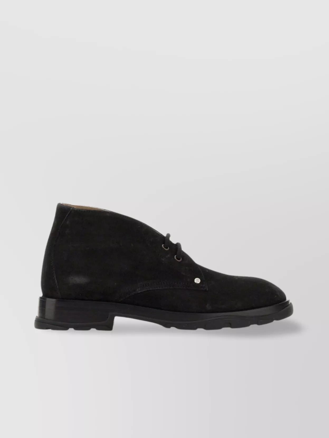 Alexander Mcqueen Suede Ankle Boot With 3 Cm Heel
